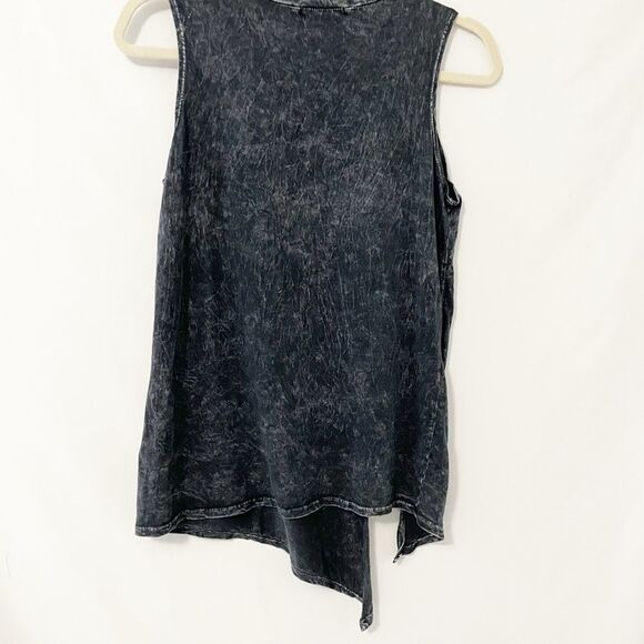 Gaze USA Asymmetric Sleeves Distressed Top Size S - Picture 7 of 8